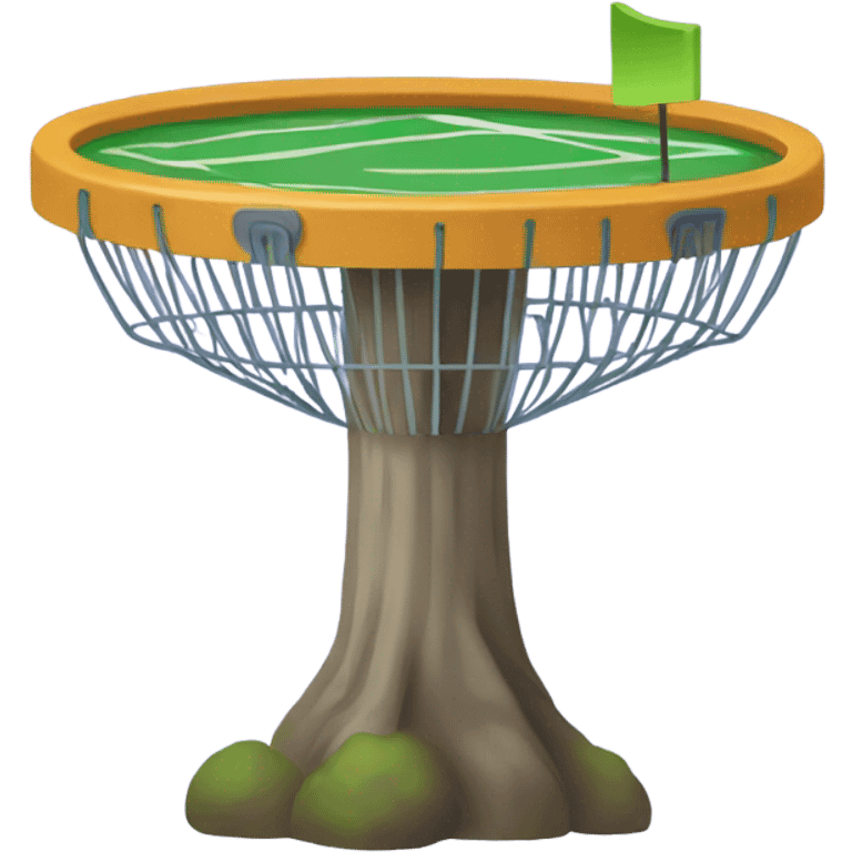 Disc golf basket emoji