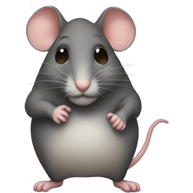 Mouse with a big bum  emoji