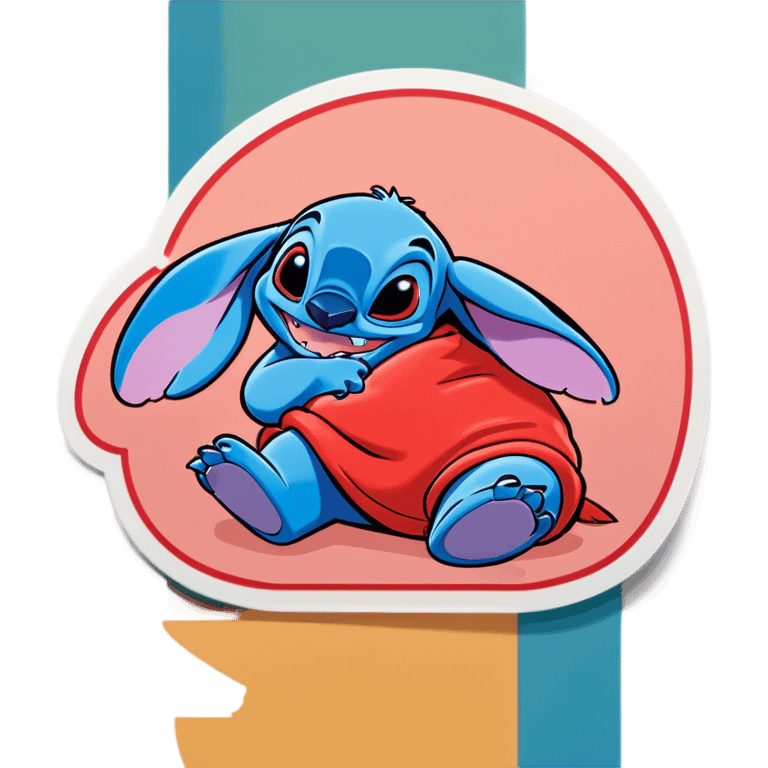 Lilo from lilo and stitch laying on her side napping emoji