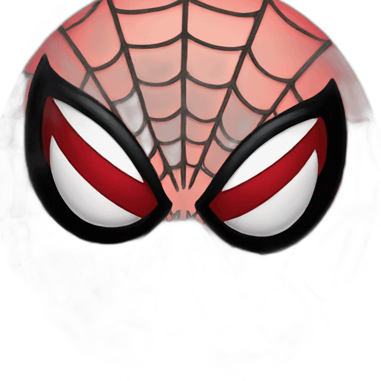 Spiderman face upside down emoji