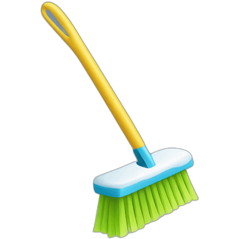 snow cleaning brush emoji