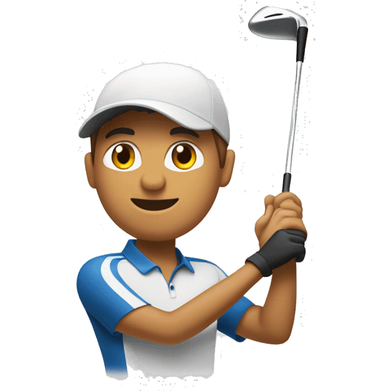 Golfista discapacitado de un brazo  emoji