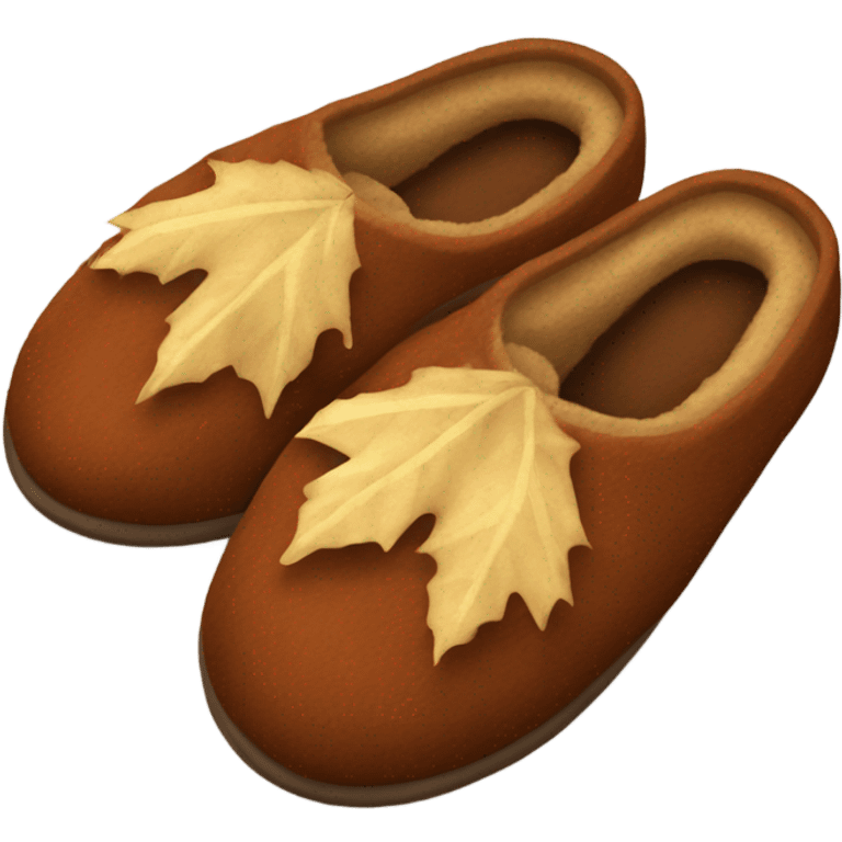 Chestnut slippers emoji