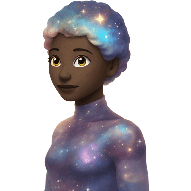 Eternal being made of universal stars galaxy emoji