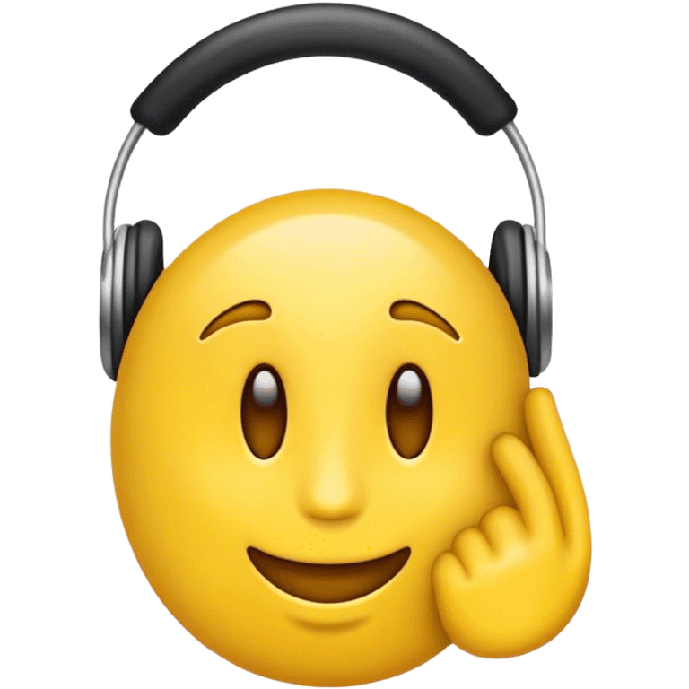 Un emoji écoutant de la musique  emoji