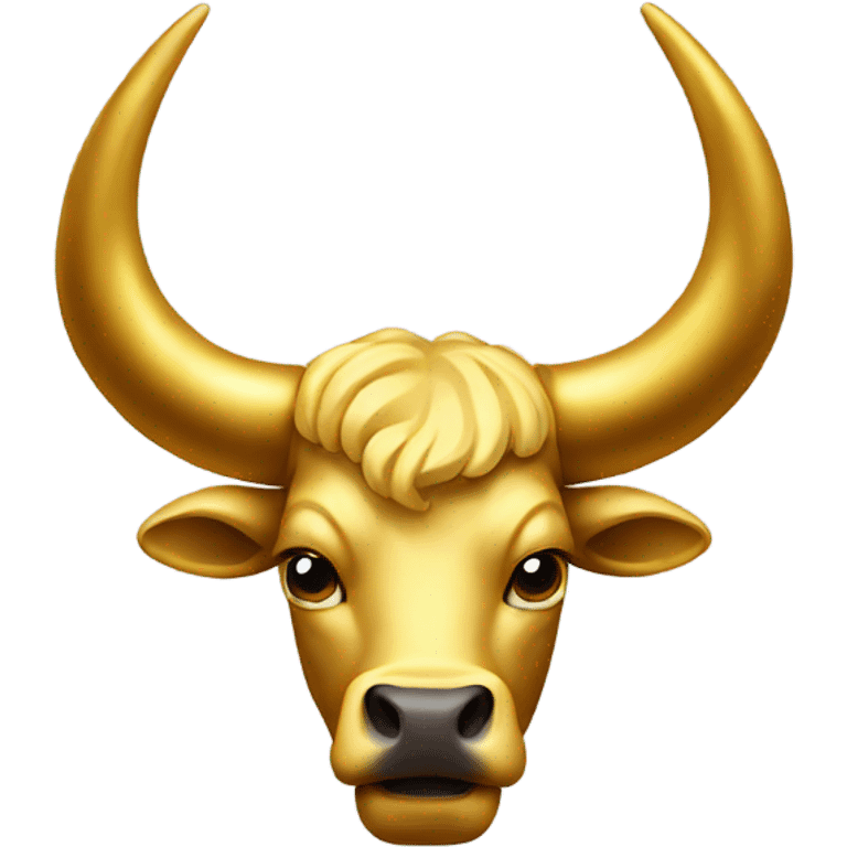 Golden horns of a bull emoji