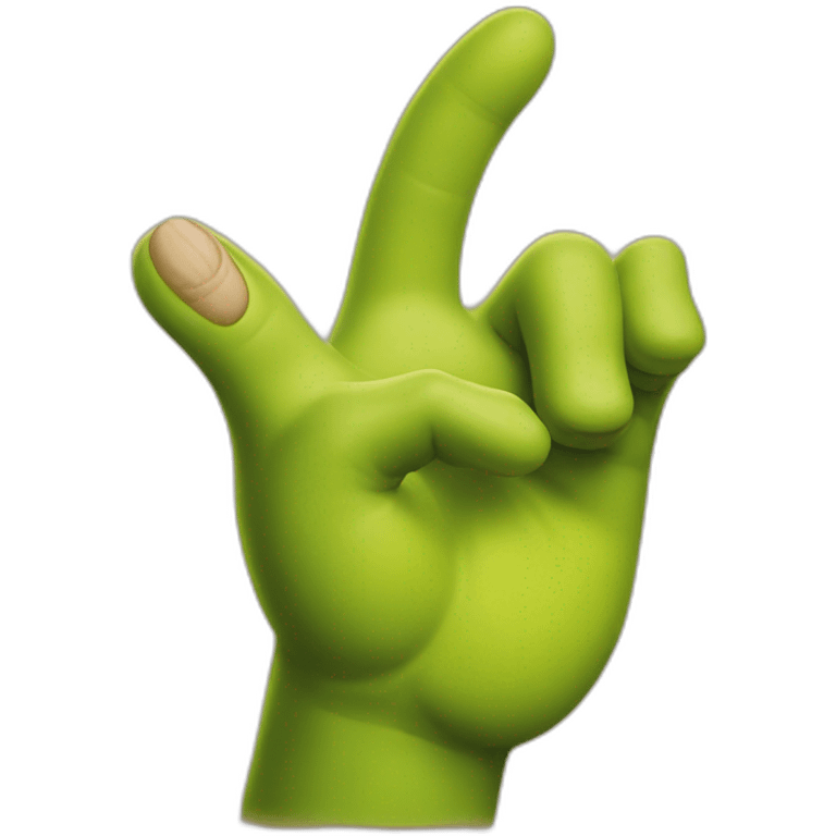 shrek finger is ok emoji