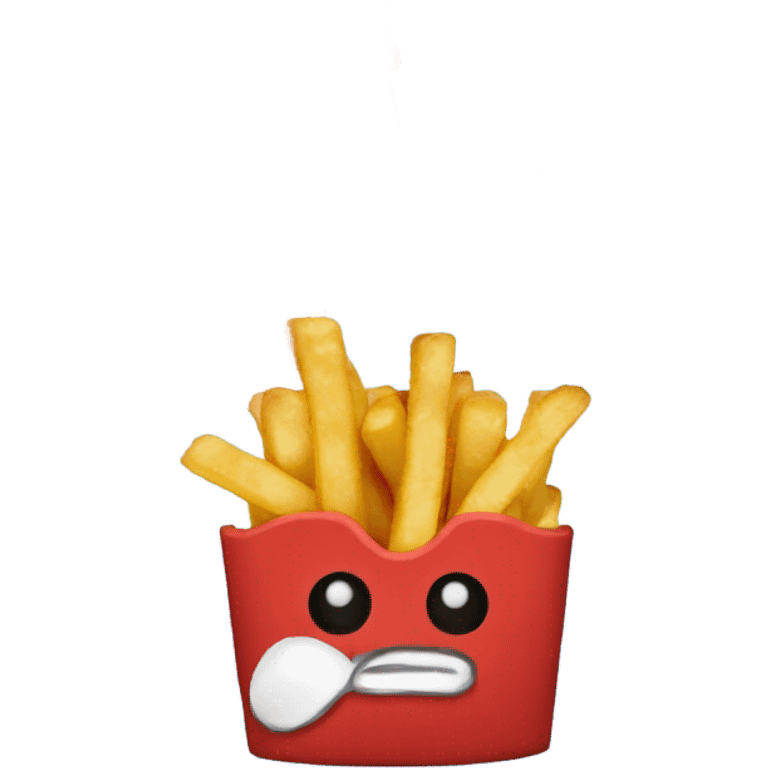 fries with fried chicken on top emoji