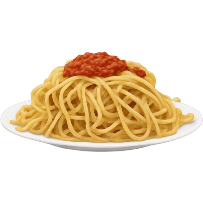 A plat of spaghetti  emoji