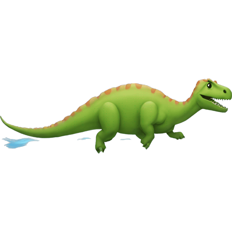 Dinosaur swimming  emoji