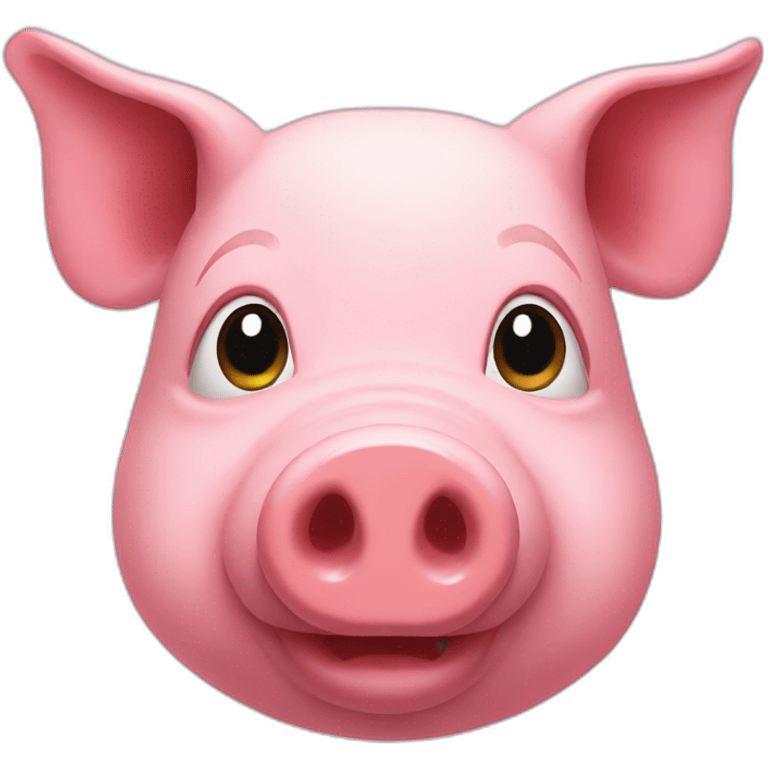 pig with human head emoji