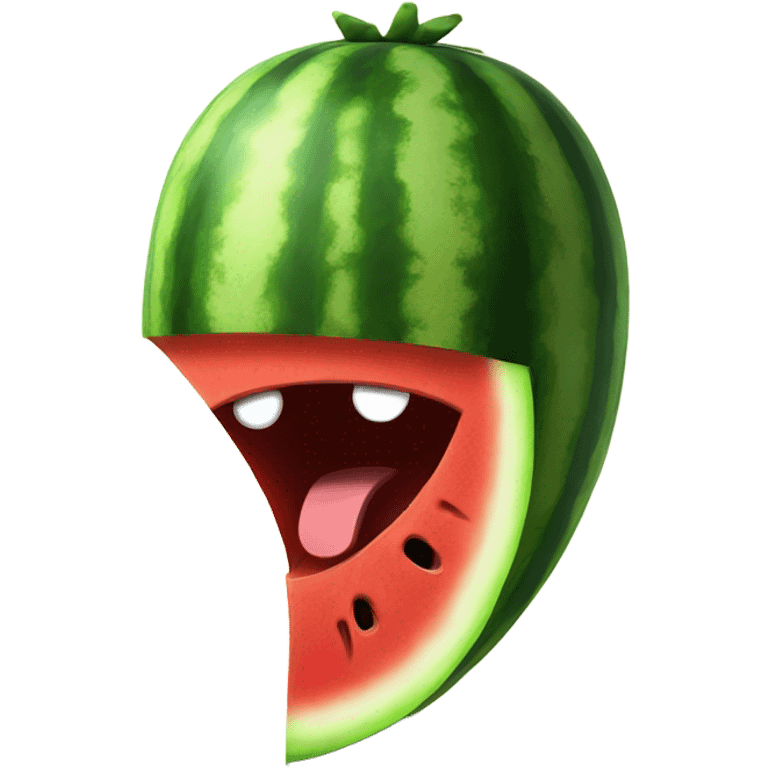 angry watermelon emoji