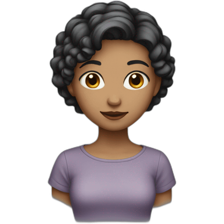 short haired girl emoji