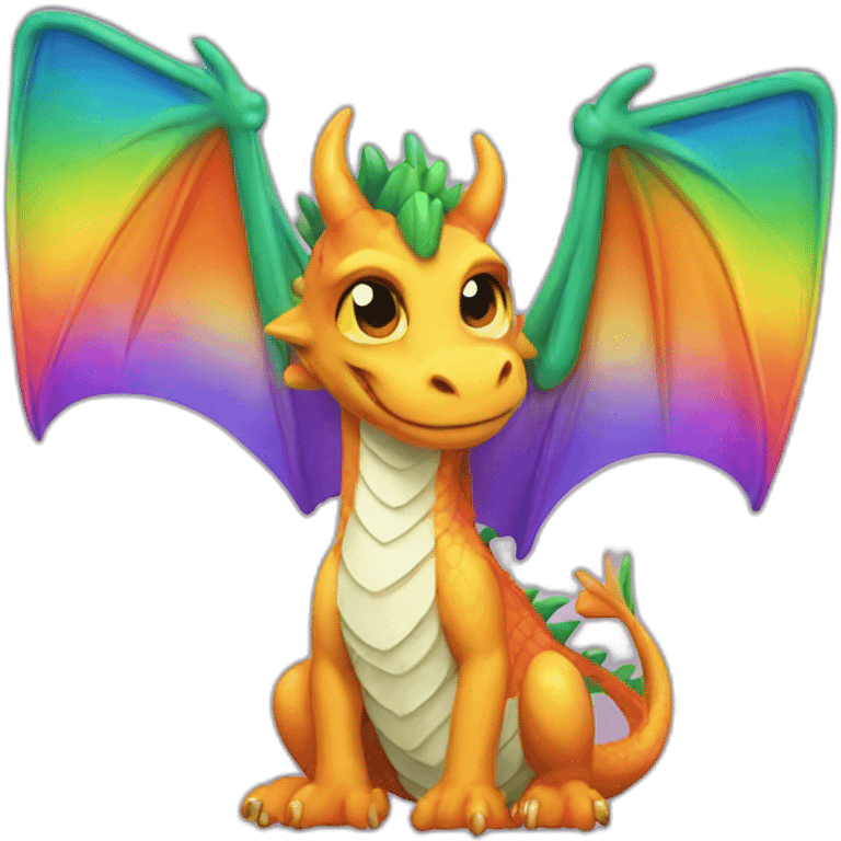 Gay dragon emoji