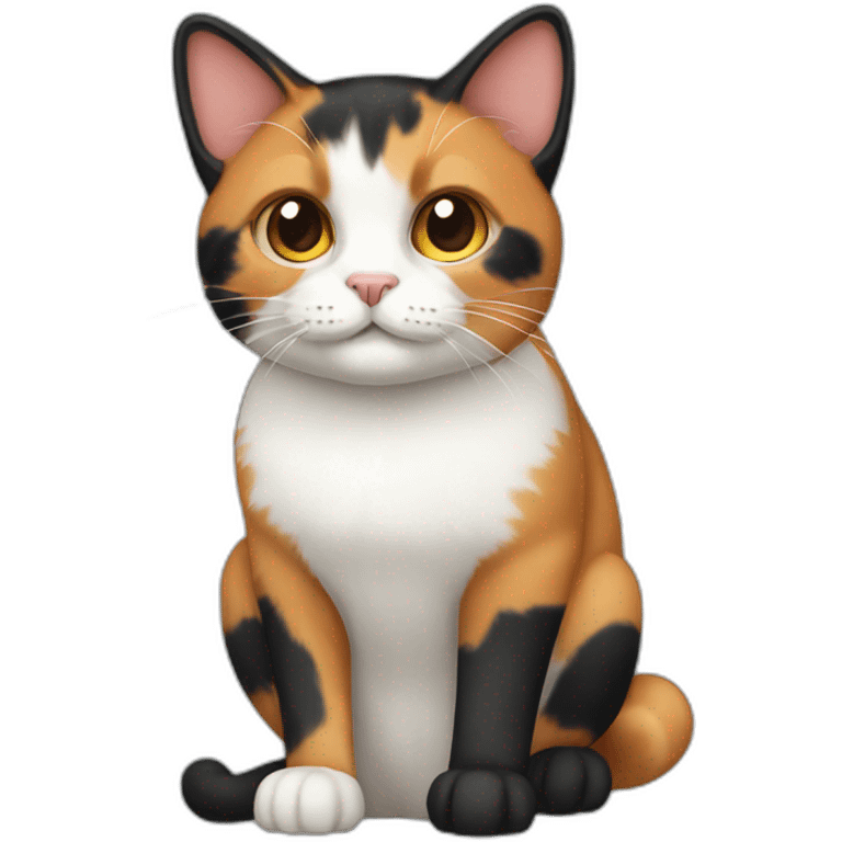 Calico Cat Full Body emoji