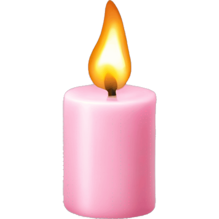 light pink candle emoji