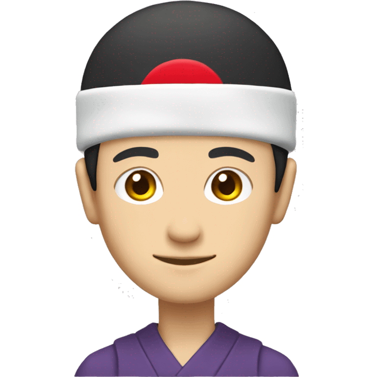 Japanese man with a headband witch logo japan flag
 emoji