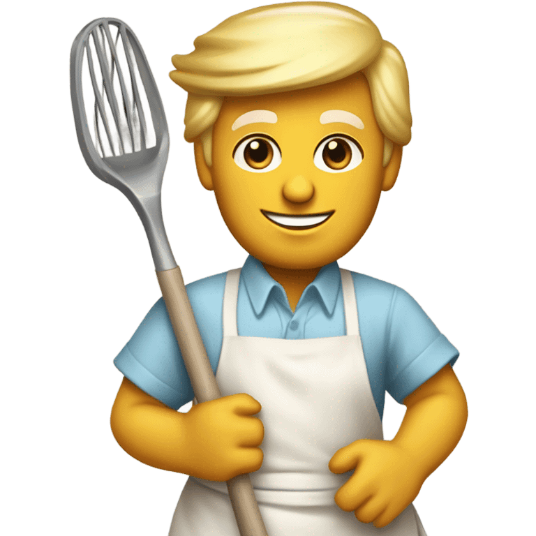 Donald Trump as a housewife emoji