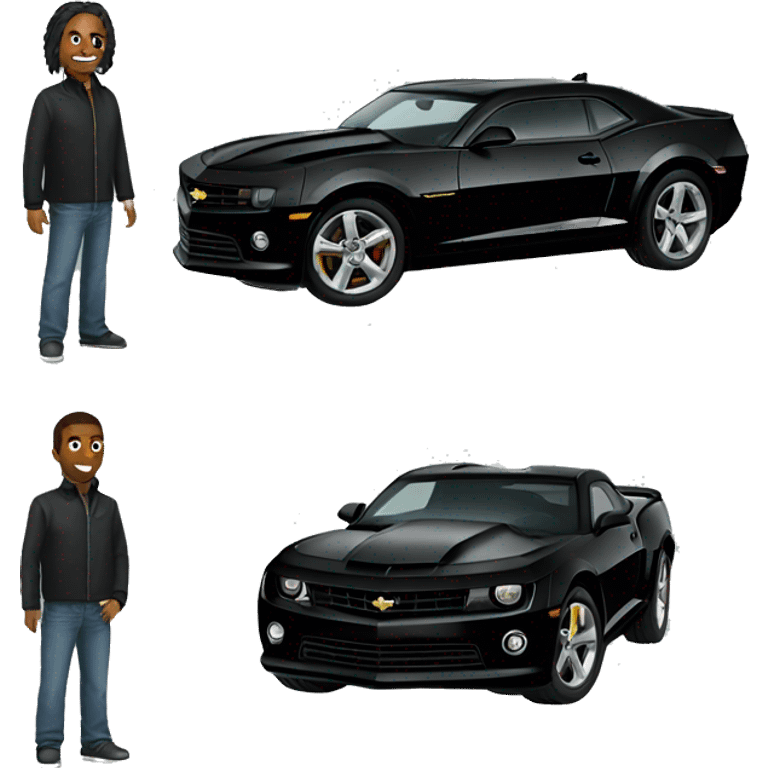 Black camaro emoji