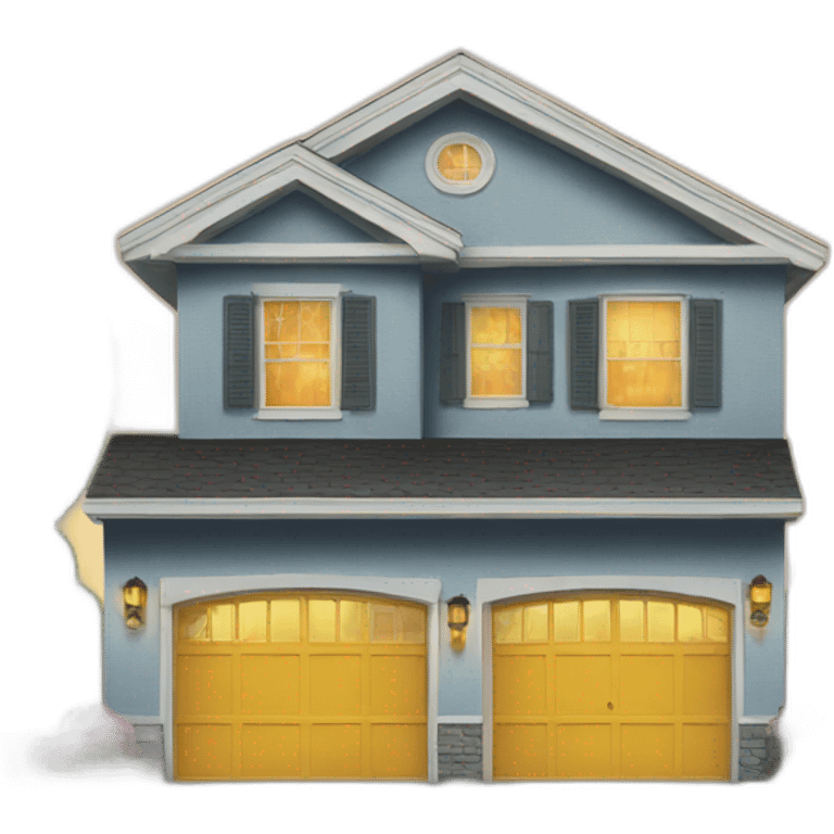 us house with garage emoji