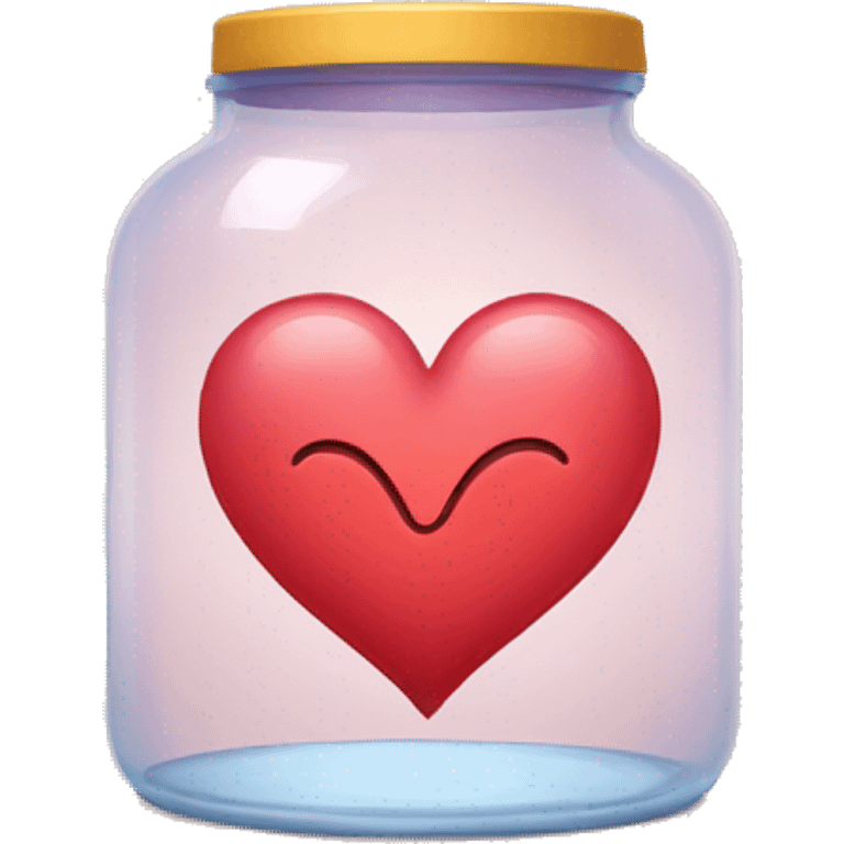 heart inside a glass jar emoji