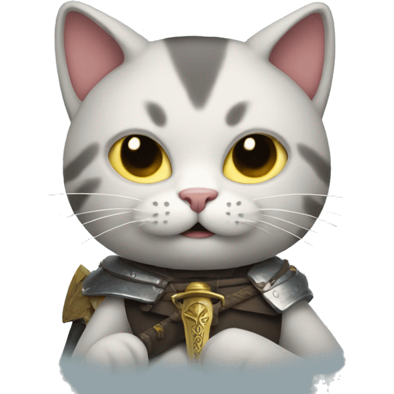 Cat with a sword emoji