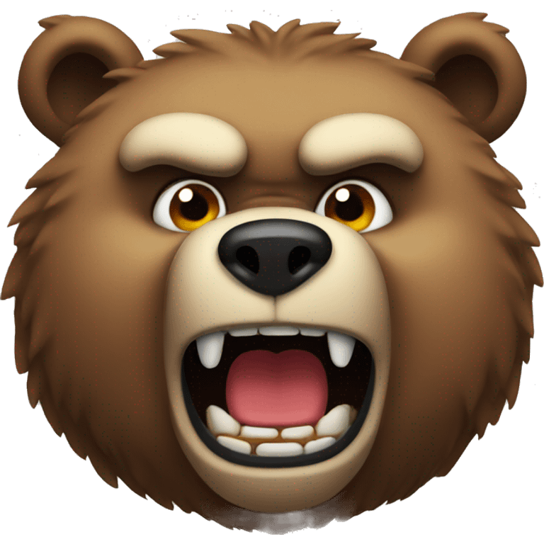 angry bear emoji