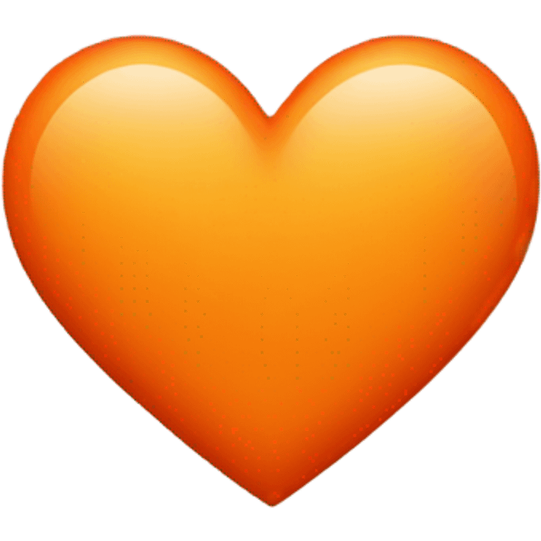 Orange heart emoji