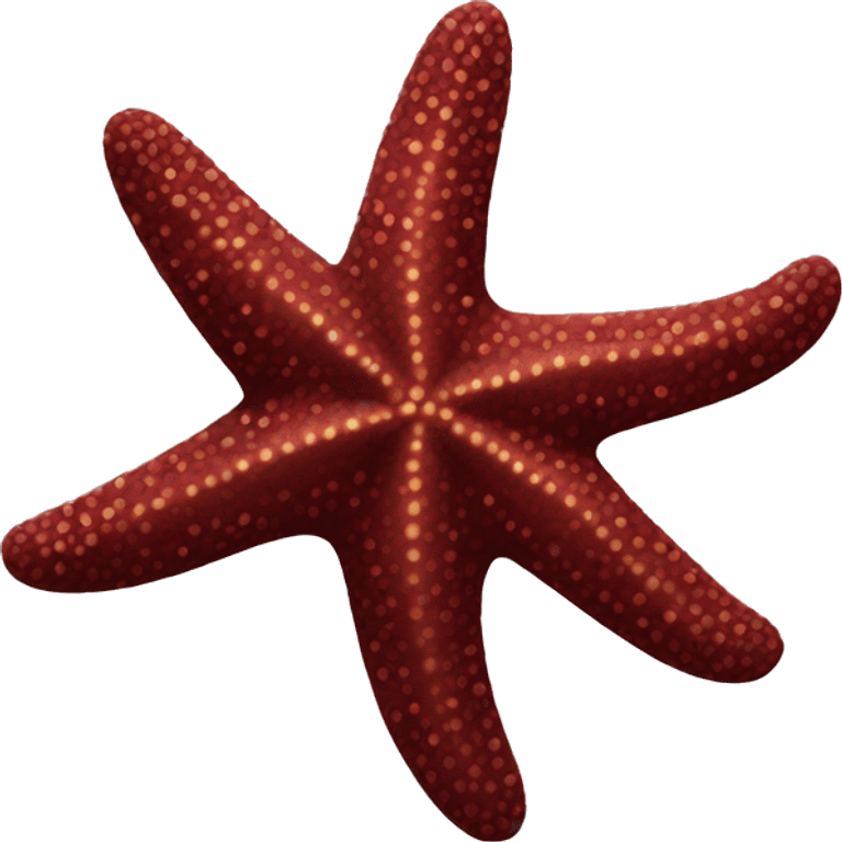 Maroon starfish emoji