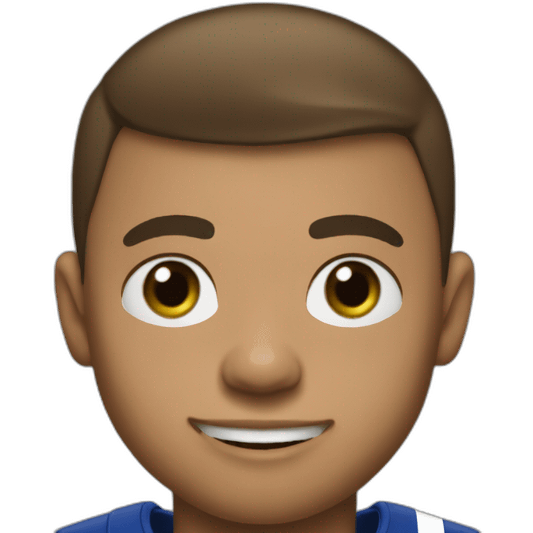 mbappé with big eyes emoji