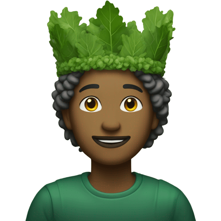 Kale Queen with Kale Crown emoji