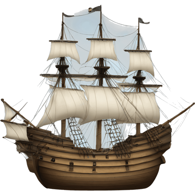 mayflower ship  emoji