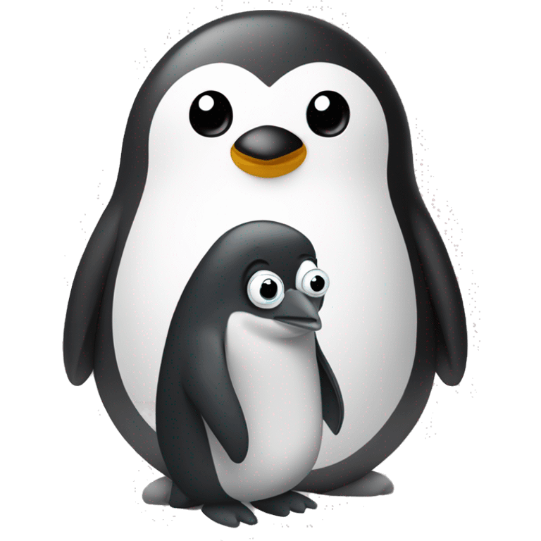 Linux Pinguin with Golang Gopher emoji