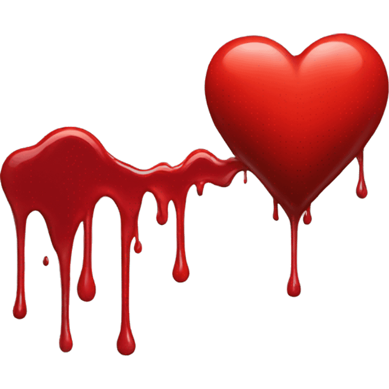 bleeding red heart emoji