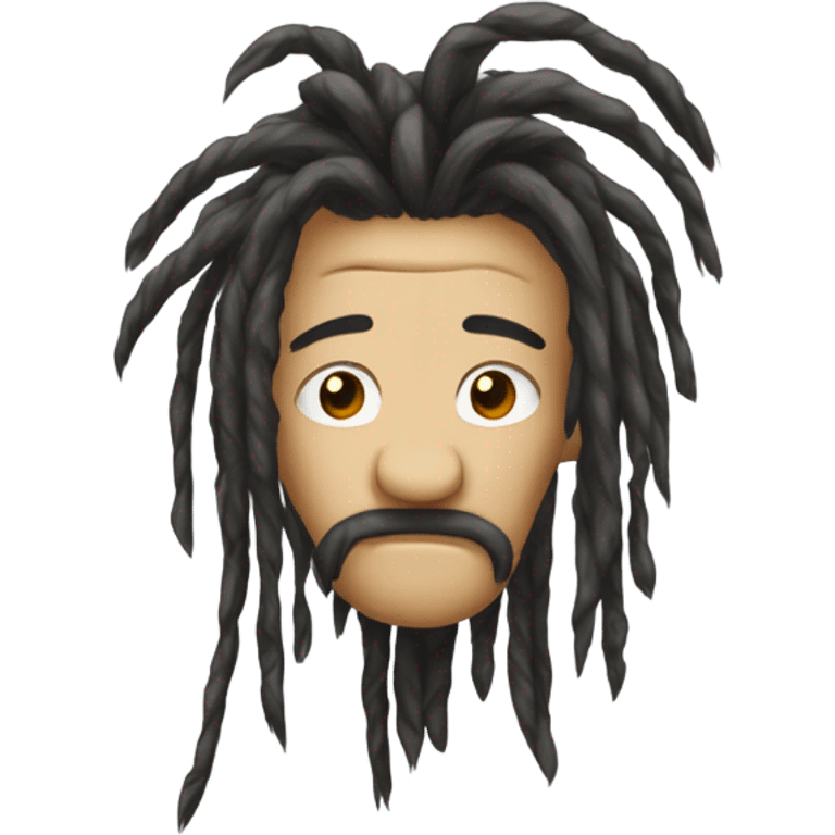 Very sad dreadlocks emoji