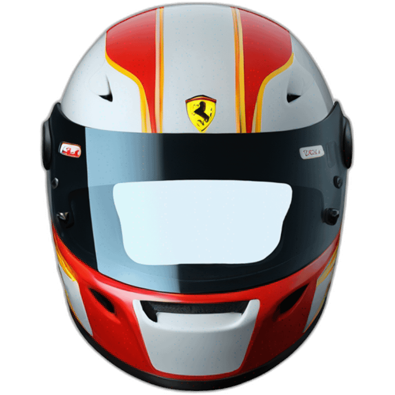 ferrari f1 helmet emoji