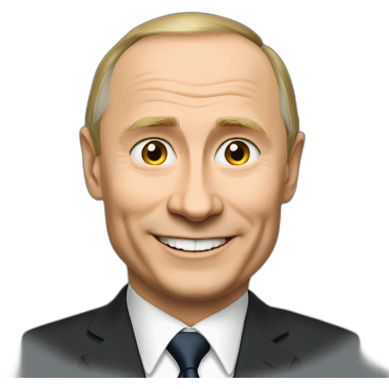 Putin smiles and shows class emoji