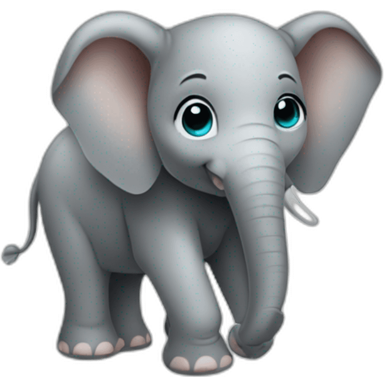 cute-blonde-elephant emoji