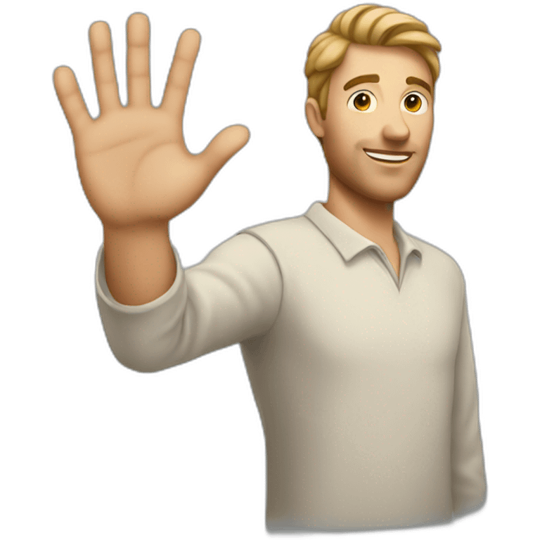 MAN WITH HAND YOU emoji