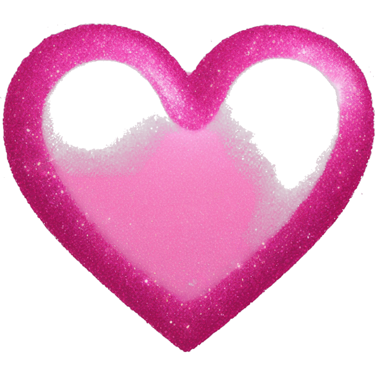 Pink heart glitter  emoji