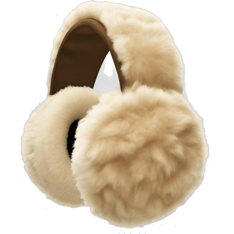 beige fur earmuffs emoji