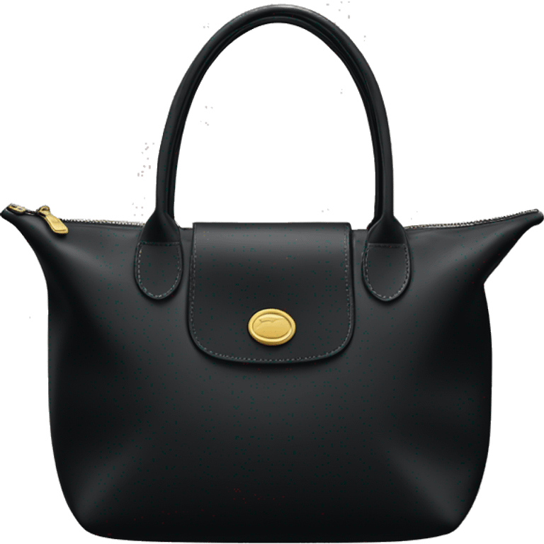 black longchamp bag emoji