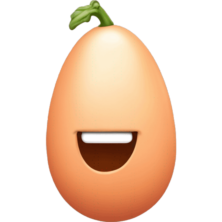 egg plant in peach emoji