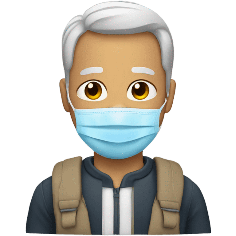 A dad with  mask emoji