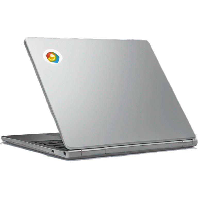 laptop with google  emoji