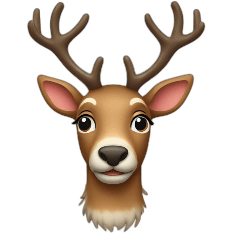 christmas reindeer emoji