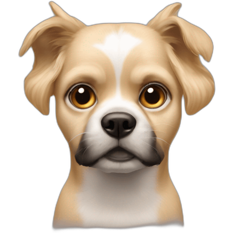 Margot Robbie as a dog emoji