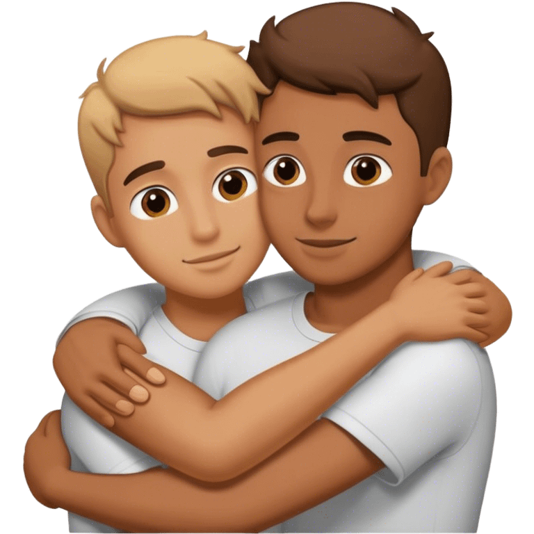 Hugging boyfriend emoji