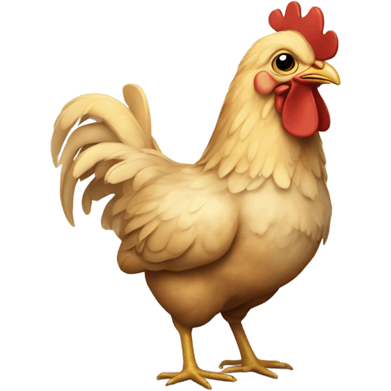 Chicken celebrating New Years 2025 emoji