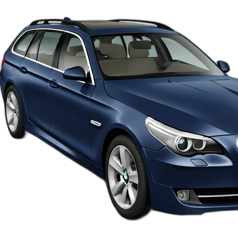 2010 bmw 525td touring picado in dark metallic blue emoji